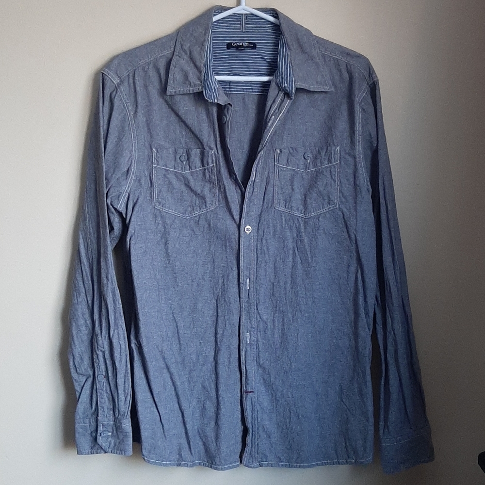 George Gray Double Breast Pocket Shirt - Medium